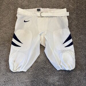 Nike Team Football‎ Pants Men's White Blue Gold Used Size 48